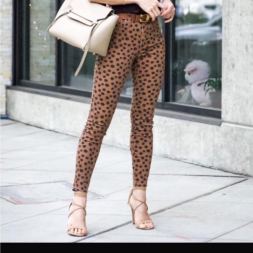 Madewell Animal Print Strech Jeans - Size 25